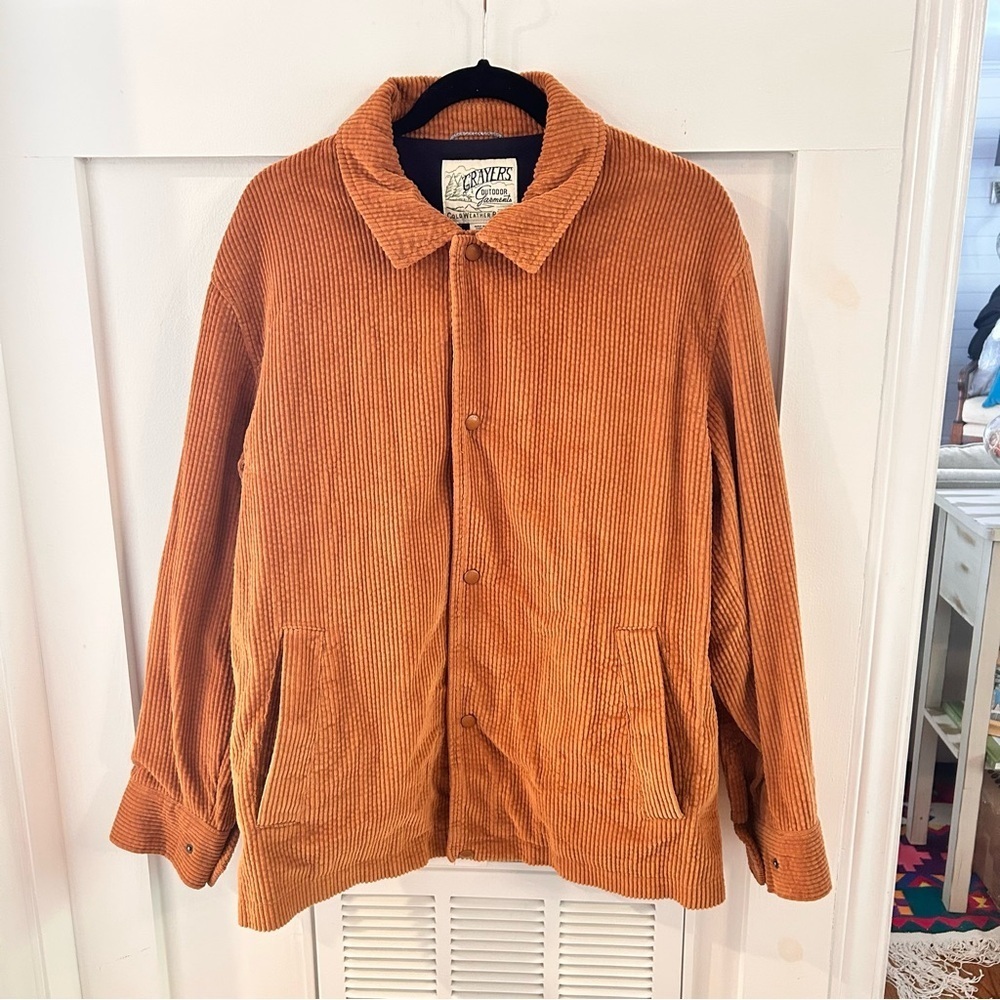 Grayers Cord Shirt Jacket shacket  - Cognac